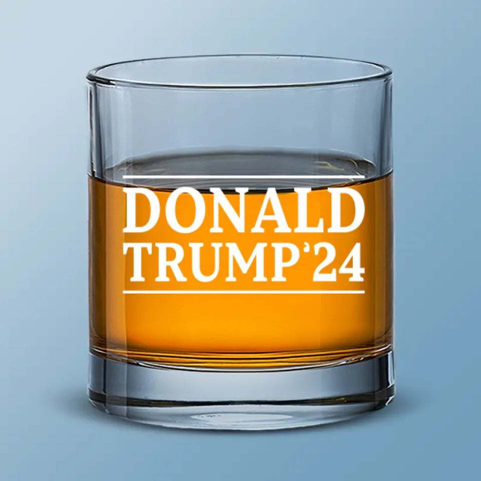 The People's President - US Election Whiskey Glass - Gift For Conservative Supporters