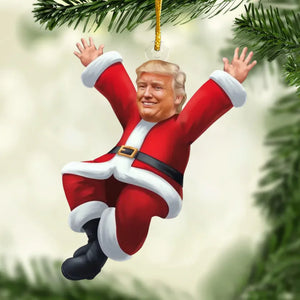 Ho Ho Ho The Greatest Human Being - US Election Acrylic Custom Shaped Ornament - Christmas Gift And Decor For Conservative Supporters