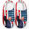 America United - US Election Fluffy Slippers - Christmas Gift For Conservative Supporters