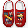 We The People 45 47 - US Election Fluffy Slippers - Christmas Gift For Conservative Supporters