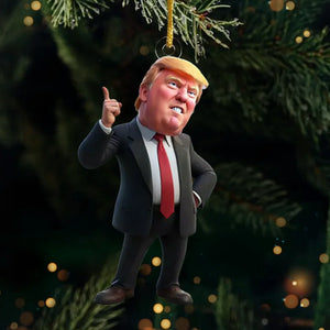 You Know Who's The President - US Election Acrylic Custom Shaped Ornament - Christmas Gift And Decor For Conservative Supporters