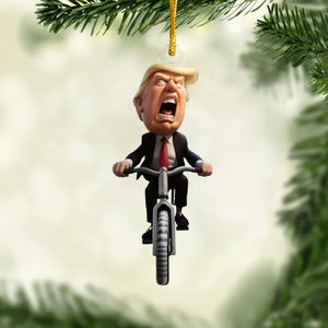 Hello, I'm Coming To DC - US Election Acrylic Custom Shaped Ornament - Christmas Gift And Decor For Conservative Supporters