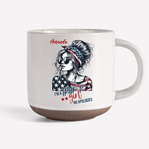 Girls Make No Apologies - US Election Personalized Custom Printed Pottery Mug - Gift For Best Friends, BFF, Sisters