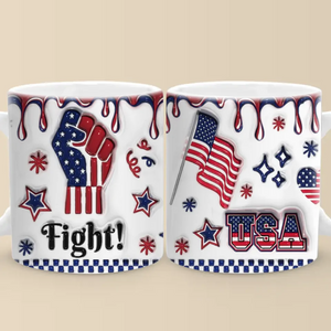 Together We Stand To Make A Difference - US Elections 3D Inflated Effect Printed Mug - Gift For Conservative Supporters