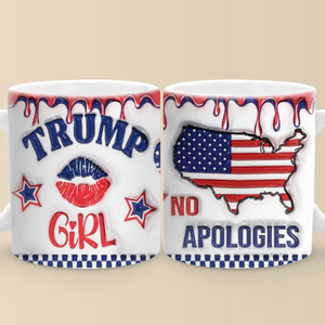 Every American Girl Has Her Own Voice - US Elections 3D Inflated Effect Printed Mug - Gift For Best Friends, BFF, Sisters