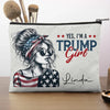 Proud To Be Red-Wave Girl - US Election Personalized Custom Cosmetic Bag - Gift For Best Friends, BFF, Sisters