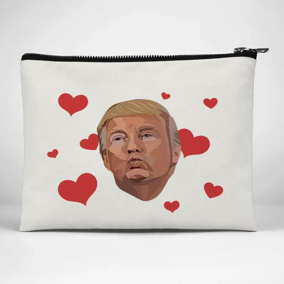 He Reclaims Our Future - US Election Cosmetic Bag - Gift For Conservative Supporters