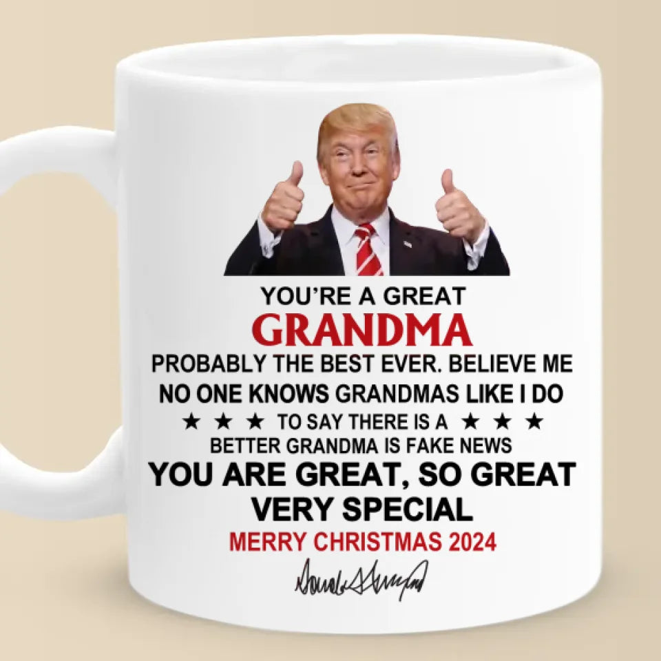 Merry Christmas 2024, You Are So Great - US Election Mug - Gift For Conservative Supporters