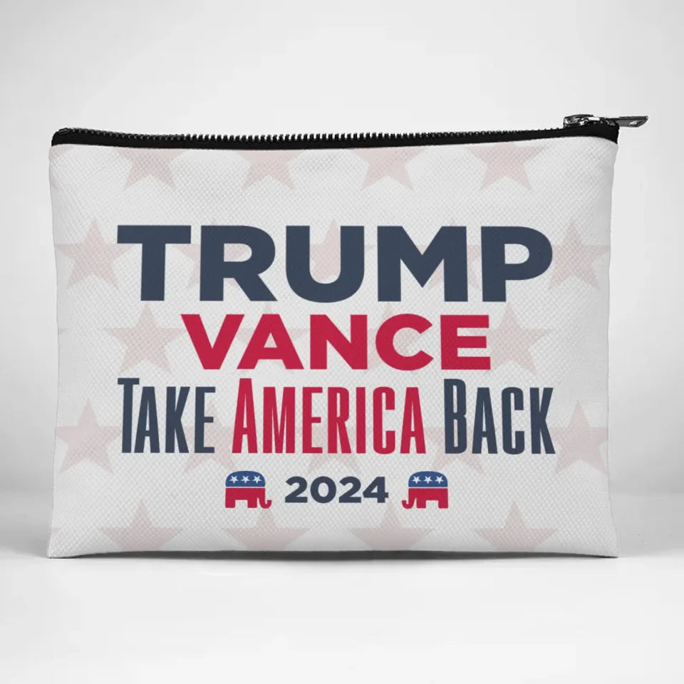 Take The Nation Back And Make It Stronger - US Election Cosmetic Bag - Gift For Conservative Supporters