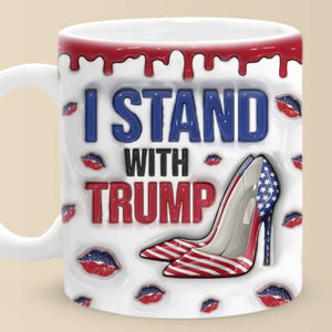 Always With Red Wave - US Elections 3D Inflated Effect Printed Mug - Gift For Conservative Supporters