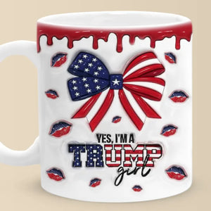 I'm A Red Lover - US Elections 3D Inflated Effect Printed Mug - Gift For Best Friends, BFF, Sisters