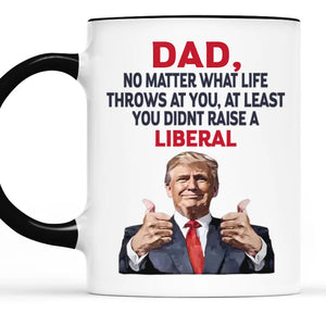 I Didn't Grow Up As A Liberal - US Elections Accent Mug