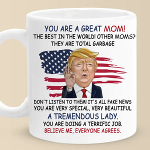 A Tremendous Lady -  US Election Personalized Custom Mug - Gift For Conservative Supporters