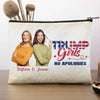 Custom Photo We're All-American Girls - US Election Personalized Custom Cosmetic Bag - Gift For Best Friends, BFF, Sisters