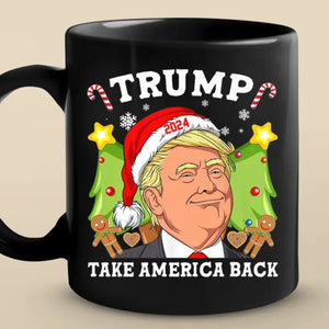 Holiday Cheer With A Political Twist - US Election Black Mug