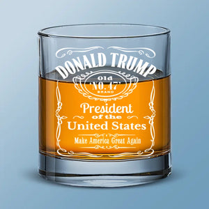 Believe In The Power Of Unity - US Election Whiskey Glass - Gift For Conservative Supporters