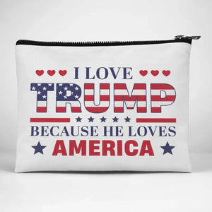 I Love Who Love America - US Election Cosmetic Bag