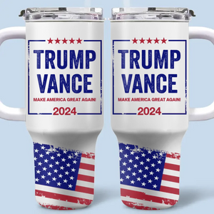 Return America To Glory - US Election 40 Oz Stainless Steel Tumbler With Handle