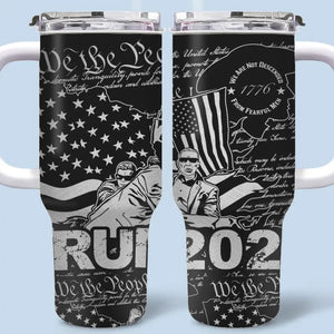 Rebuild Our Nation's Strength - US Election 40 Oz Stainless Steel Tumbler With Handle