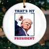 Trust In Your Ability To Make A Difference - US Elections Ceramic Round Shaped Ornament - Gift For Conservative Supporters