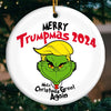 Every Vote Matters Just Like You Do - US Elections Ceramic Round Shaped Ornament - Gift For Conservative Supporters