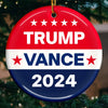 We Choose To Make America Better - US Elections Ceramic Round Shaped Ornament - Gift For Conservative Supporters