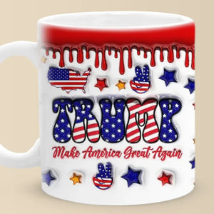 Our Future Is Bright When We Join Forces - US Elections 3D Inflated Effect Printed Mug - Gift For Conservative Supporters