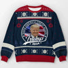 The Aura Of Real President - US Election Ugly Sweatshirt - Unisex Wool Jumper - Christmas Gift For Red-Wave Supporters