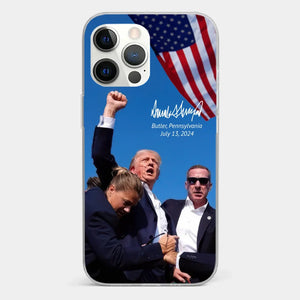 Here To Fight For People - US Election Clear Phone Case