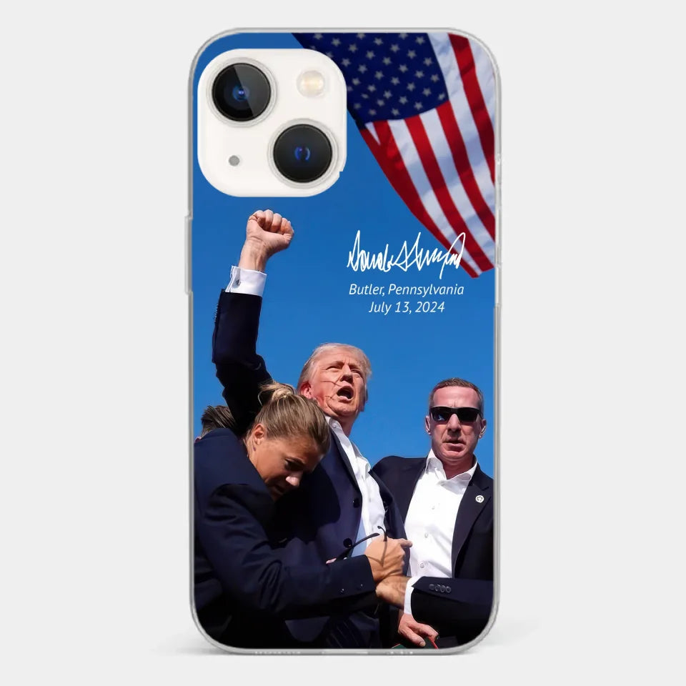 Here To Fight For People - US Election Clear Phone Case