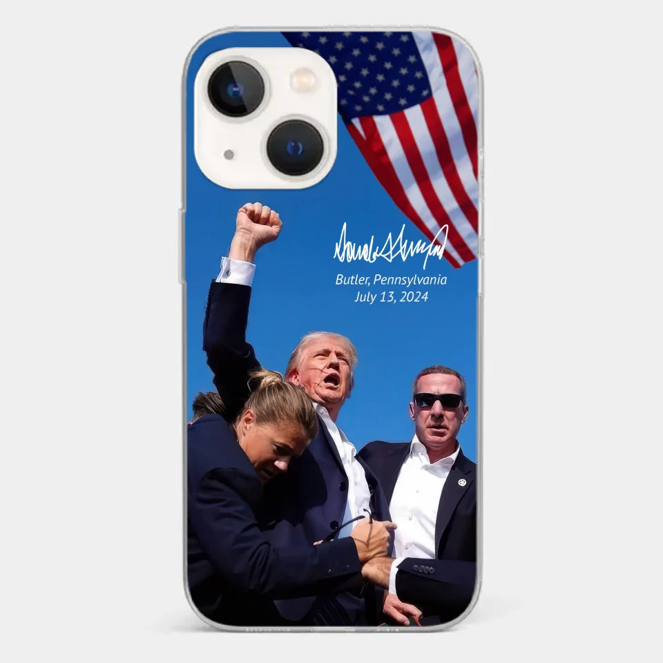 Here To Fight For People - US Election Clear Phone Case