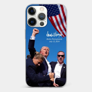 Here To Fight For People - US Election Clear Phone Case