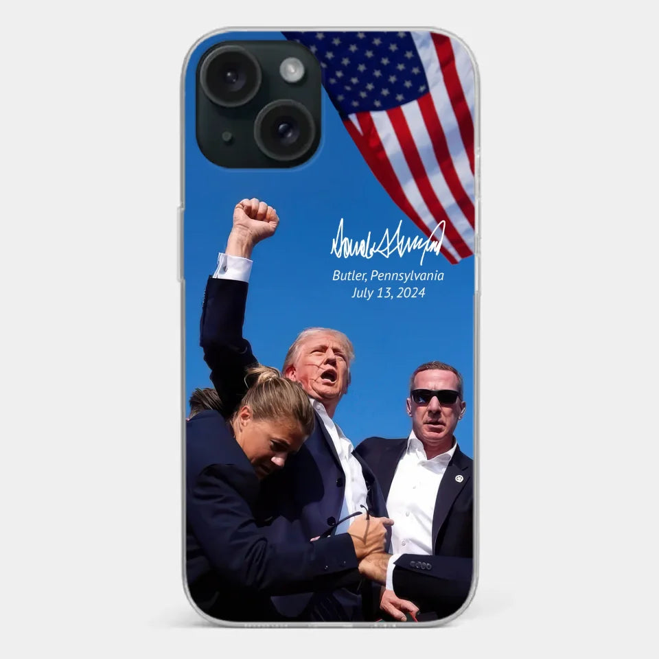 Here To Fight For People - US Election Clear Phone Case