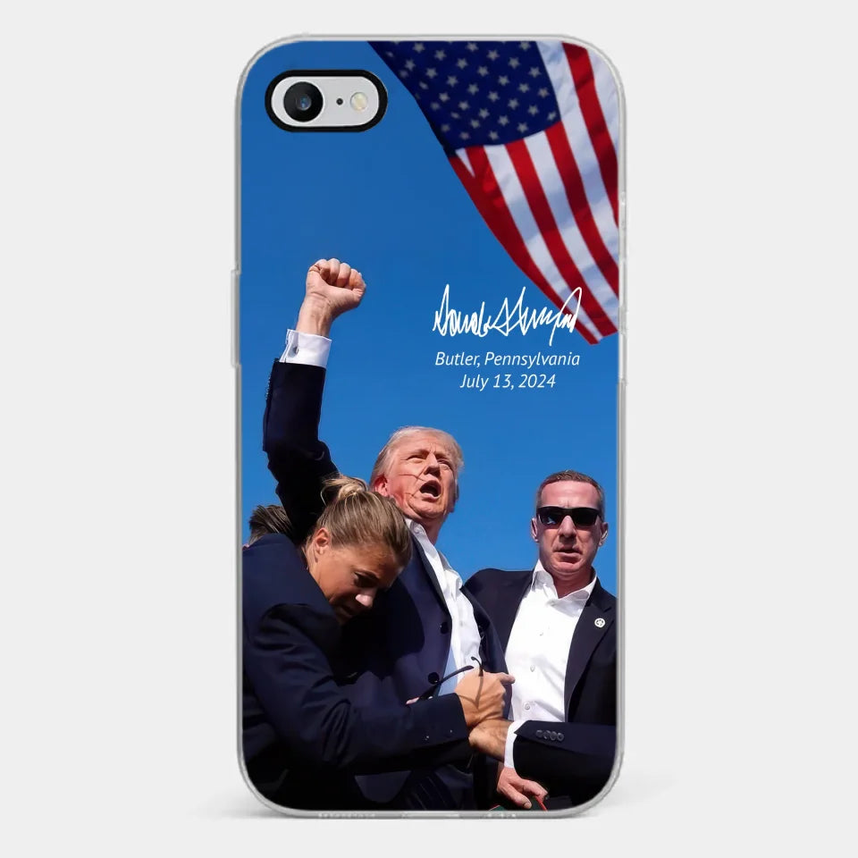 Here To Fight For People - US Election Clear Phone Case