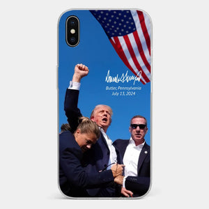 Here To Fight For People - US Election Clear Phone Case