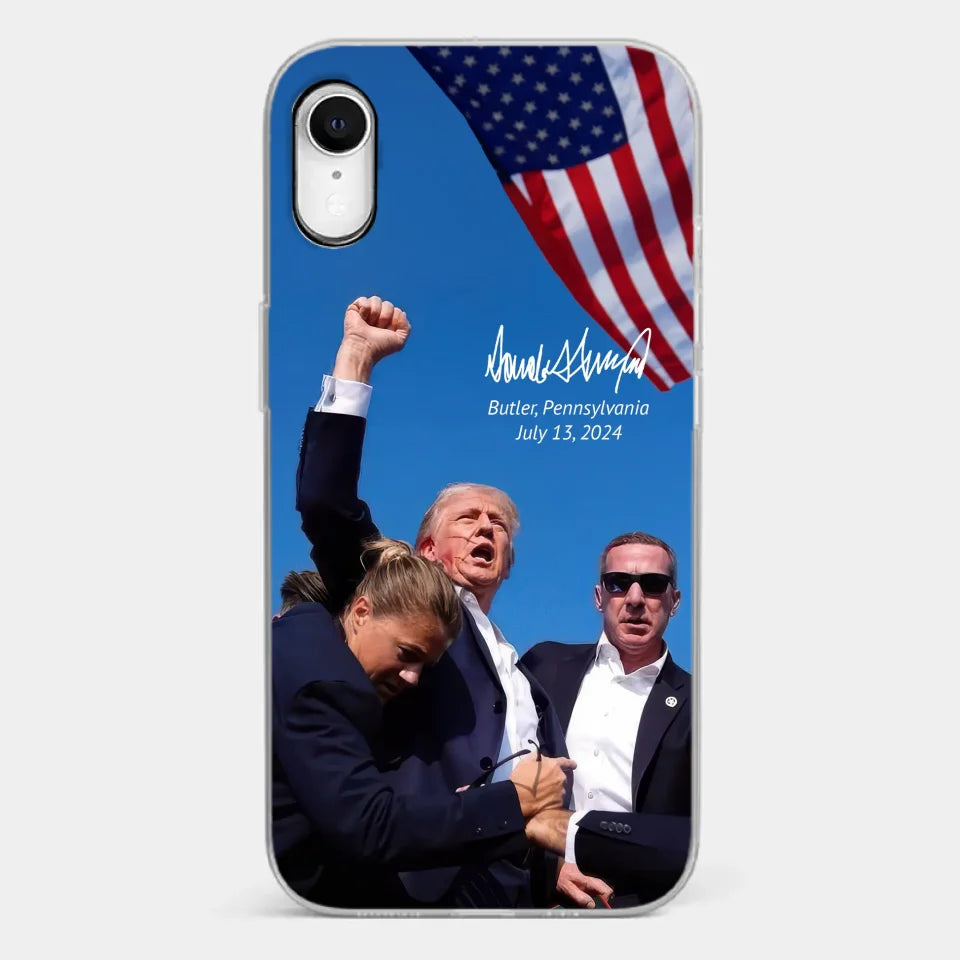 Here To Fight For People - US Election Clear Phone Case
