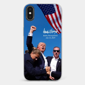 Here To Fight For People - US Election Clear Phone Case