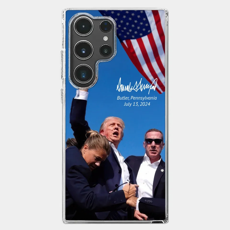 Here To Fight For People - US Election Clear Phone Case