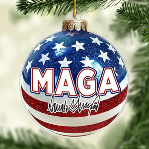 New Chapter Of America Starts Now - US Election 2D Acrylic Custom Shaped Ornament - Christmas Gift And Decor For Conservative Supporters