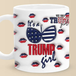 Girls Uniting Brings New Possibilities - US Elections 3D Inflated Effect Printed Mug - Gift For Conservative Supporters