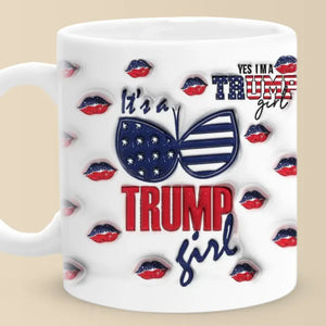 Girls Uniting Brings New Possibilities - US Elections 3D Inflated Effect Printed Mug - Gift For Conservative Supporters