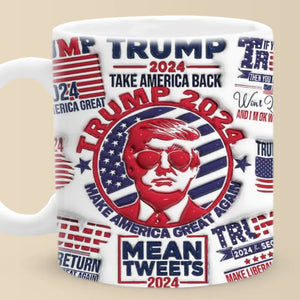 Every Contribution Counts So Share Yours - US Elections 3D Inflated Effect Printed Mug - Gift For Conservative Supporters