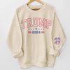 Voting Is The First Step To Change - America US Elections Unisex Sweatshirt With Design On Sleeve