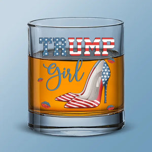 An All-America Girl - US Election Whiskey Glass - Gift For Conservative Supporters - Gift For Best Friends, BFF, Sisters