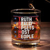 Honor The Past While Enjoying The Present - US Election Whiskey Glass - Gift For Conservative Supporters