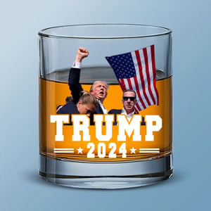 Protect America's Future - US Election Whiskey Glass - Gift For Conservative Supporters