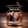 That's My Present - US Election Whiskey Glass - Gift For Conservative Supporters