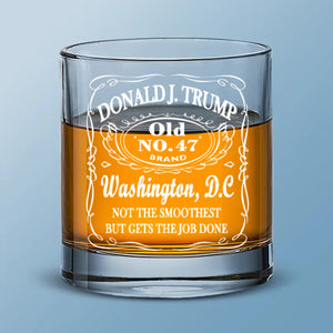 Unite In The Voice Of True America - US Election Whiskey Glass - Gift For Conservative Supporters