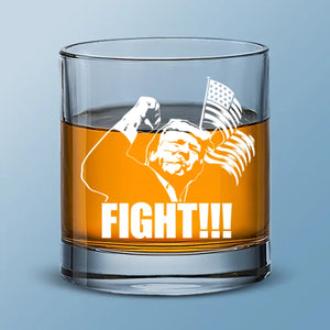 Battle For American Values - US Election Whiskey Glass - Gift For Conservative Supporters