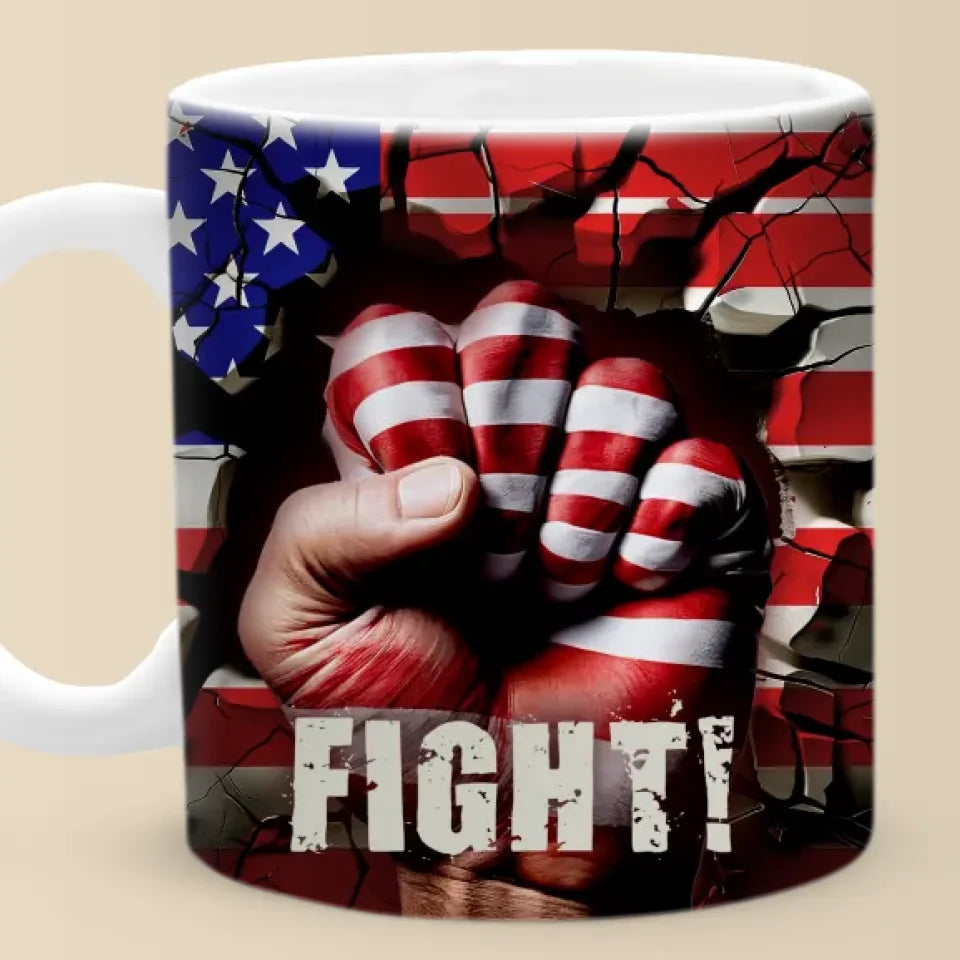 Progress Comes One Thought At A Time - US Elections Mug - Gift For Conservative Supporters